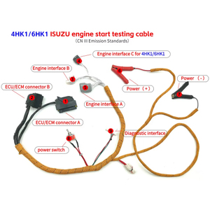 Faisceau de câblage professionnel pour excavatrice APEX, moteur diesel pour câble, outil de diagnostic et de remplacement pour moteurs 4HK1 6HK1, garantie 1 an - Product Image 6
