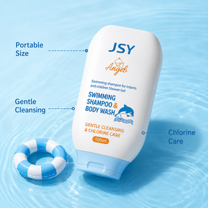 JSY Shampoo e Bagnoschiuma 2 in 1 per Bambini, Rimozione del Cloro, Delicato, Senza Lacrime, Fresco e Pulito Dopo il Nuoto, OEM ODM Private Label - Product Image 5