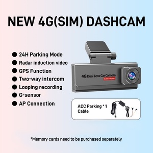 BMAX <span class=keywords><strong>4G</strong></span> SIM Dual-Lens-Auto-Dashcam 4K mit Zwei-Wege-Sprechfunktion, Nachtsicht, WLAN & GPS, G-Sensor, Loop-Aufnahme und Radarinduktion für Videoüberwachung - Product Image 3