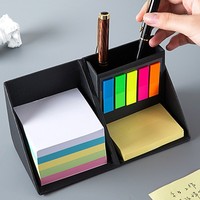 Bloc-notes carré en carton auto-adhésif sur mesure, papeterie de bureau et scolaire, bloc-notes pliable, porte-stylo