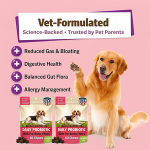 Enzimas Digestivas Caninas, Masticables Blandos con Fibra, 120 Millones de UFC, Probióticos para Perros con Estómago Sensible, Bienestar Intestinal, Soporte Diario para la Defecación - Product Image 4