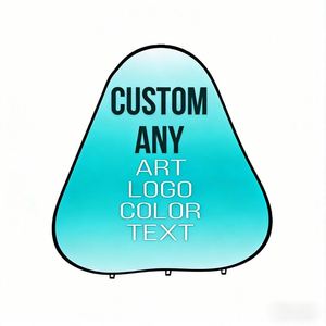 Soporte de Bandera Metálico Plegable Portátil para Exteriores con Logotipo Personalizado a Bajo Precio, Asta de Bandera de Aluminio con Impresión por Transferencia de Calor, Marco en A Horizontal - Product Image 1