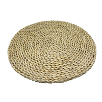 Tapis de rangement rond décoratif pour fruits et aliments, en corail de maïs naturel tissé à la main