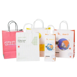 Bolsa de papel Kraft personalizable de celebridades de Internet, bolso colorido para cumpleaños de jardín de infantes, nuevo regalo, regalos de negocios promocionales - Product Image 1