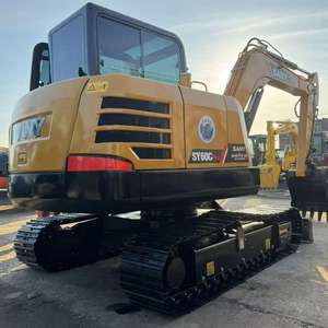 Mini-excavatrice hydraulique d'occasion Sany SY60c Pro de 6 tonnes avec moteur et boîte de vitesses Isuzu, excellent état, en vente à Shanghai - Product Image 1