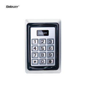 Sebury Kartu EM RFID Proksimitas Keypad Aluminium Logam 125KHZ Pembaca 1 Pintu Sistem Kontrol Akses Mandiri - Product Image 4