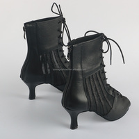 Femmes paillettes scintillantes personnalisées talon haut 7.5CM Salsa Jazz chaussures de danse talons bottes de danse latine semelle en daim