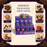 Boîtes Cadeaux Personnalisées pour les Fêtes, Emballage OEM à Marque Privée pour Chocolats, Bonbons, Cosmétiques, Jouets, Cadeaux d'Entreprise