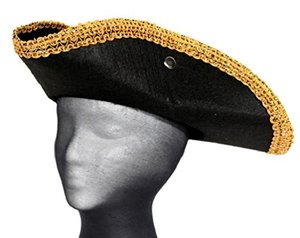 Chapeau Tricorne Révolutionnaire SOLPOP pour Femmes et Hommes, Chapeau de Pirate Colonial, Costume George Washington, Idéal pour Fêtes et Halloween - Product Image 6