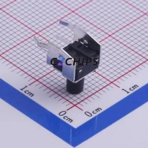 TS-1002N-08526 Tactile Switch Through hole,6x7.5mm Switch Single Pole Single Throw Round Button Right Angle Insert 7.5mm - Product Image 2
