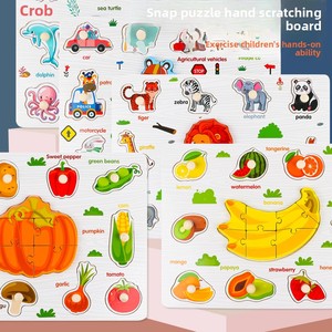 Tablero de Agarre con Hebillas Creativas, Juguete Educativo Montessori Multifuncional para el Aprendizaje Temprano de Niños Pequeños y Preescolares - Product Image 6