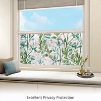 Film de fenêtre statique 3D coloré, respectueux de l'environnement, pour la protection de la vie privée, protection UV, isolation thermique, autocollant décoratif pour verre extérieur