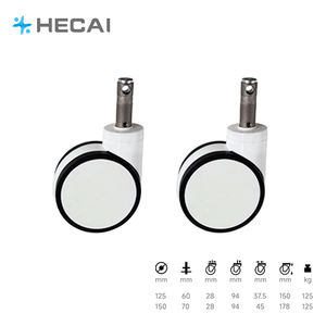 5/6 pulgadas Pa Core doble hierro + rueda de plástico accesorios para cama de Hospital muebles médicos ruedas y capacidad de carga 125 kg - Product Image 3