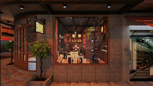 Servicio de Diseño Interior de Bodega Moderna a Medida, Mobiliario Multifuncional de Madera para Tienda de Licores y Soporte para Botellas - Product Image 2
