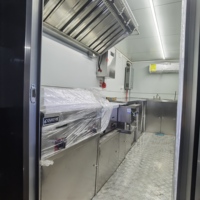 Camion de restauration en aluminium carré pour restaurants et hôtels