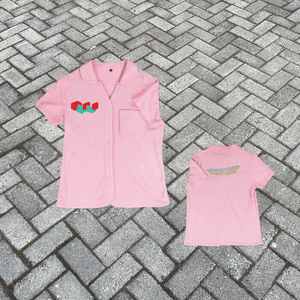 เสื้อเชิ้ตผู้ชายลายวาฟเฟิลผ้าฝ้าย 100% สไตล์สตรีท แขนยาว ติดกระดุม ลำลอง ใส่ได้ทั้งฤดูร้อนและชายหาด รับสกรีนโลโก้ - Product Image 1