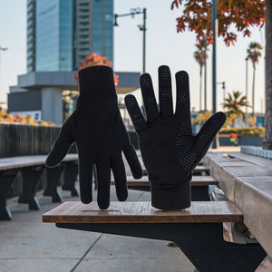 ถุงมือวิ่งและขี่รถจักรยานยนต์แบบเต็มนิ้วซิลิโคนกันลื่นและอบอุ่นสำหรับการป้องกันมือกีฬาใช้ในฤดูร้อนโลโก้ออกแบบได้ตามต้องการ - Product Image 1