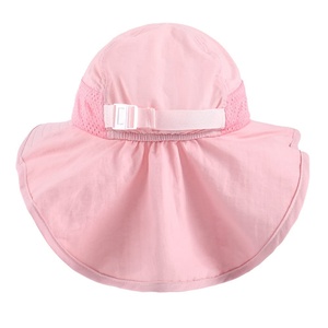 Sombrero de Sol Rosa para Niños y Niñas, Gorro de Verano para Bebés, Sombrero de Pescador con Correa Ajustable para la Barbilla, para Niños de 3, 4, 5 y 6 Años, Color Azul Marino - Product Image 4