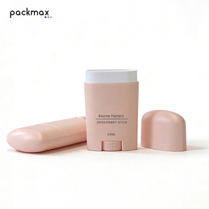 Private <b>Label</b> 50g Flat PP Disposable Biodegradable Recyclable Pulp Moulded Custom Logo Deodorant Sunscreen Stick - Product Image 3