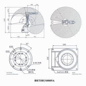 Nouveau robot collaboratif industriel automatique à 6 axes, bras de robot articulé motorisé, charge utile de 5 kg, palettisation de conteneurs - Product Image 3