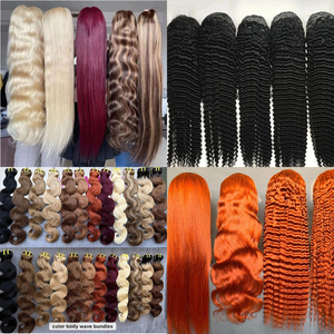 Prix de <span class=keywords><strong>gros</strong></span> Perruques en cheveux humains 100% naturels, densité 200%, double tirage, bouclées, sans colle, avec dentelle frontale - Product Image 4