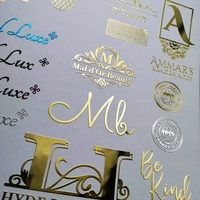 Étiquettes d'emballage autocollantes personnalisées, autocollants en nickel métallisé électroformé or, placage métallique, transfert 3D, autocollant logo 3D