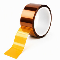 Ruban adhésif en silicone doré résistant aux hautes températures, à fente personnalisée de 3 mm à 50 mm de largeur, pour la protection de la soudure des circuits imprimés (PCB), OEM PI-silicone