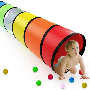 I bambini giocano a Tunnel colorati Pop-Up Tunnel giocattolo per il bambino o Pet con maglia traspirante gioco Tunnel per interni ed esterni