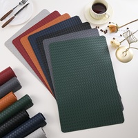 Vente en gros de napperons de table en cuir écologiques de luxe pour la maison et le bureau napperons de restaurant de haute qualité