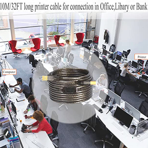 USB <strong>Printer</strong> <strong>Cable</strong> 5M Type a to Type B Printing <strong>Cable</strong>, High-Speed Print Cord for Scanners, Laptop, Computer, HP, Canon, Samsung - Product Image 6