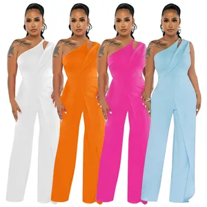 autumn fall new arrivals women office party wear formal full over all one piece romper jumpsuit for lady office wear full length