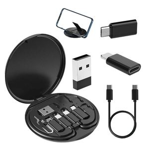 2024 60w Data <b>Cable</b> Storage Set Round Multifunctional USB Type C Fast <b>Charging</b> <b>Cable</b> Box Kit with Pin - Product Image 6