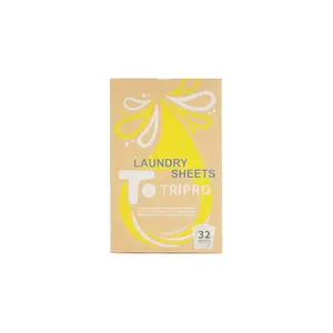 Eco-Friendly Biodegradable Laundry Detergent Sheets Solid Disposable Paper Strips For Apparel Use