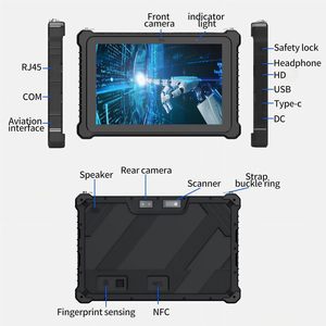 Tableta Robusta de 10.1 Pulgadas con Escáner de Código de Barras 2D, 4G LTE, WiFi, GPS, NFC, Tableta Industrial IP67 Resistente al Agua, Legible Bajo la Luz Solar, con Huella Dactilar - Product Image 4