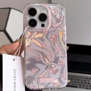 Custodia Protettiva di Lusso con Effetto Ondulato e Cuore <span class=keywords><strong>Rosa</strong></span> Laser per <span class=keywords><strong>iPhone</strong></span> 17 16 15 <span class=keywords><strong>11</strong></span> 12 13 14 <span class=keywords><strong>Pro</strong></span> <span class=keywords><strong>Max</strong></span> Plus XS XR - Product Image 4