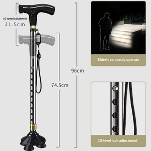 Cane Multifuncional Iluminada para Idosos 2025, Modelo Z01 Classe II, Antiderrapante e com Prevenção de Quedas - Product Image 4