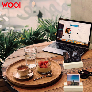 WOQI Espositore Multifunzione in <span class=keywords><strong>Legno</strong></span> Rustico per Cartelli, Porta Foto per Caffè, Buffet, Matrimoni, Negozi, Regali Aziendali - Product Image 6