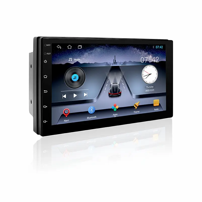 9 inç 10 inç Android dokunmatik ekran araç DVD oynatıcı oyuncu, TS7 Bluetooth WIFI GPS araba radyo çalar, kablosuz büyük ekran araba ekran