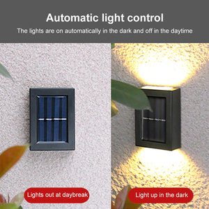 Luce Solare da Esterno Impermeabile Automatica a 4 LED per Recinzioni e Muri - Product Image 2