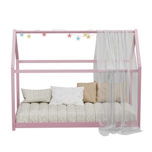 <strong>House</strong> Shape Twin Size Montessori <strong>House</strong> <strong>Bed</strong> Wooden Floor <strong>Bed</strong> Simply Kids <strong>Bed</strong> Design for Children Room - Product Image 5