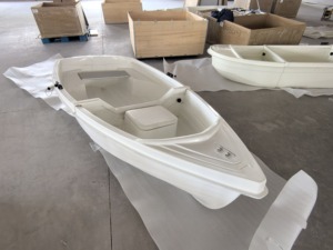 Barca in Fibra di Vetro Premium 2,7m, Barca da Pesca, Canotto Divisibile per 1/2 Persone per Lago/Fiume - Design Durevole e Leggero - Product Image 5