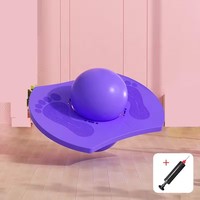 Ballon rebondissant durable rouge et bleu pour enfants, idéal pour le fitness, l'équilibre et la coordination