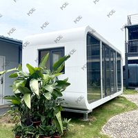 Maisons préfabriquées modulaires modernes, mini conteneur d'expédition résistant aux séismes, maison ignifuge en asie