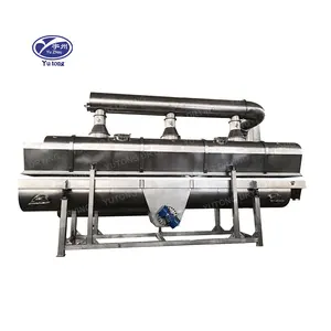 Continuous Flow Salt Granule Sugar Vibrating Fluidized Bed Dryer Customized Alum Vibrating Fluidized Bed Dryer