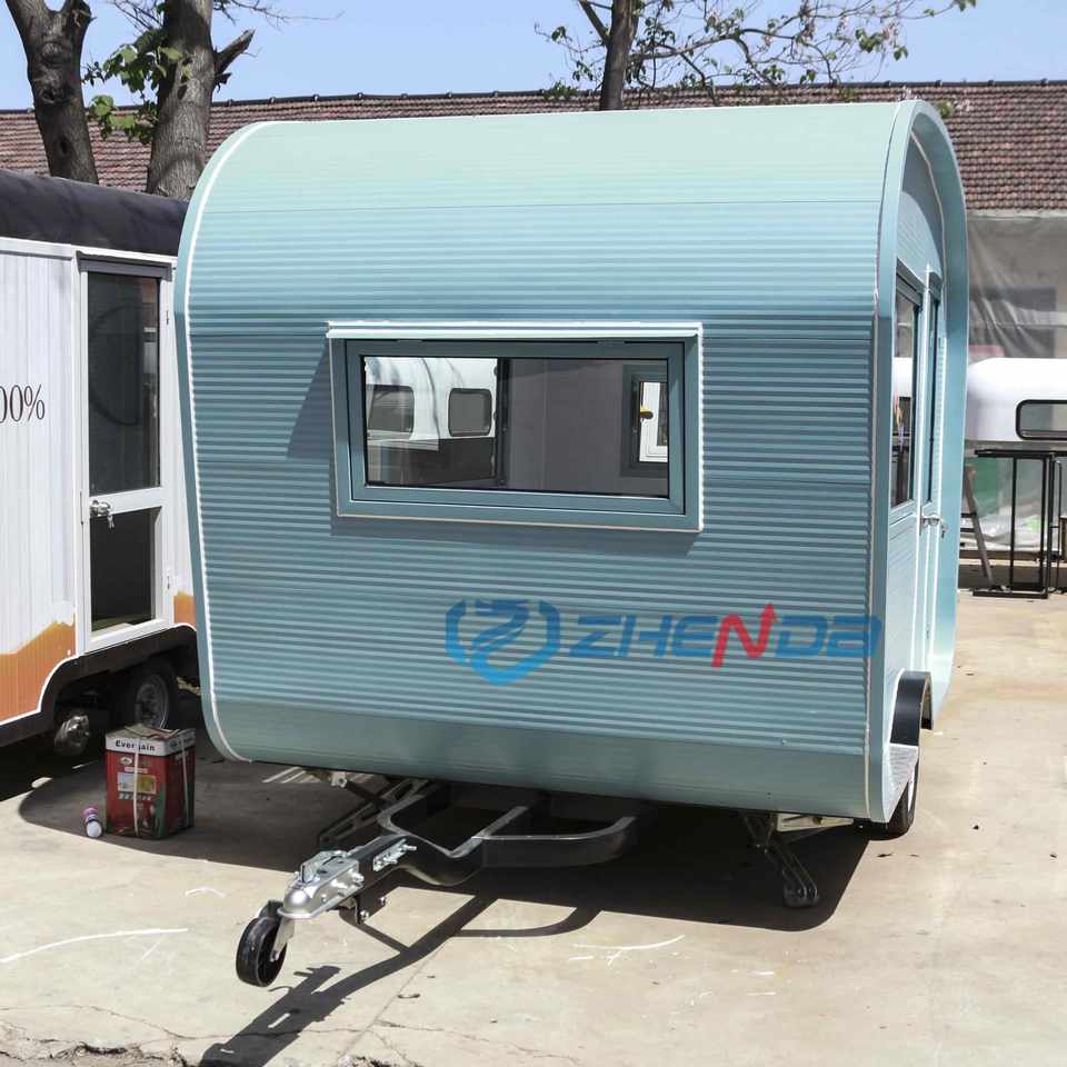 Ergonomic Layout Food Cart Trailer for Crepe and Bubble Tea Street ...