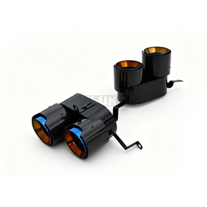 Embout d'échappement en fibre de carbone véritable pour BMW M840 840i 3.0T G14 G15 G16 2018-2025, kit à quatre sorties, embout pointu, coupe oblique - Product Image 4