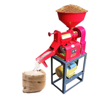 Moulin à riz domestique tout-en-un, nouveau modèle multifonctionnel avec moteur de 7,5 kW, polisseuse de riz, broyeur, décortiqueur, pulpeur et écraseur de coques de riz