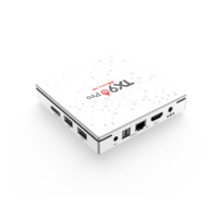 Nouveau Android Smart TV Box TX90 PRO Quad Core 8K H618 Android 13.0 2.4/5.8GWiFi + BT Récepteur Lecteur Réseau Set Top Box Blanc