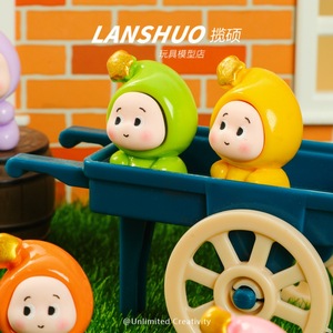 ตุ๊กตาเรซิ่นการ์ตูน Lanshuo ชุดนอนดาวน่ารัก ฟิกเกอร์ 3 มิติขนาดเล็ก ของเล่นเด็ก ตกแต่งบ้าน เหมาะสำหรับเด็กอายุ 8-13 ปี โมเดลพลาสติก ของประดับตกแต่ง - Product Image 2