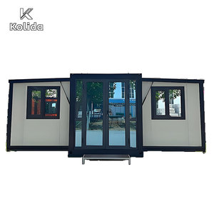 20ft 40ft Exzellentes Beliebtes Solides Verzinktes Tragbares Mobiles Vorgefertigtes Doppelflügel-Erweiterbares Containerhaus - Product Image 1